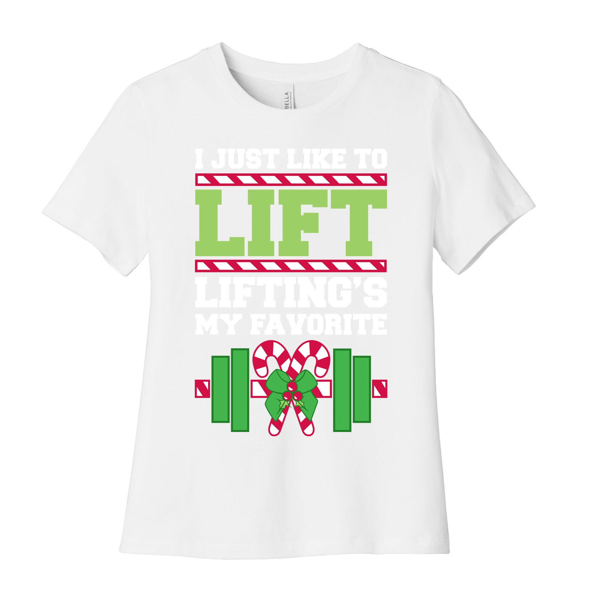 I Just Like To Lift, Lifting Is My Favorite Women's Cotton Tee